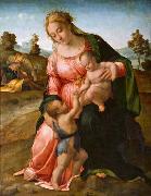Francesco Granacci Madonna and Child with St John the Baptist oil on canvas